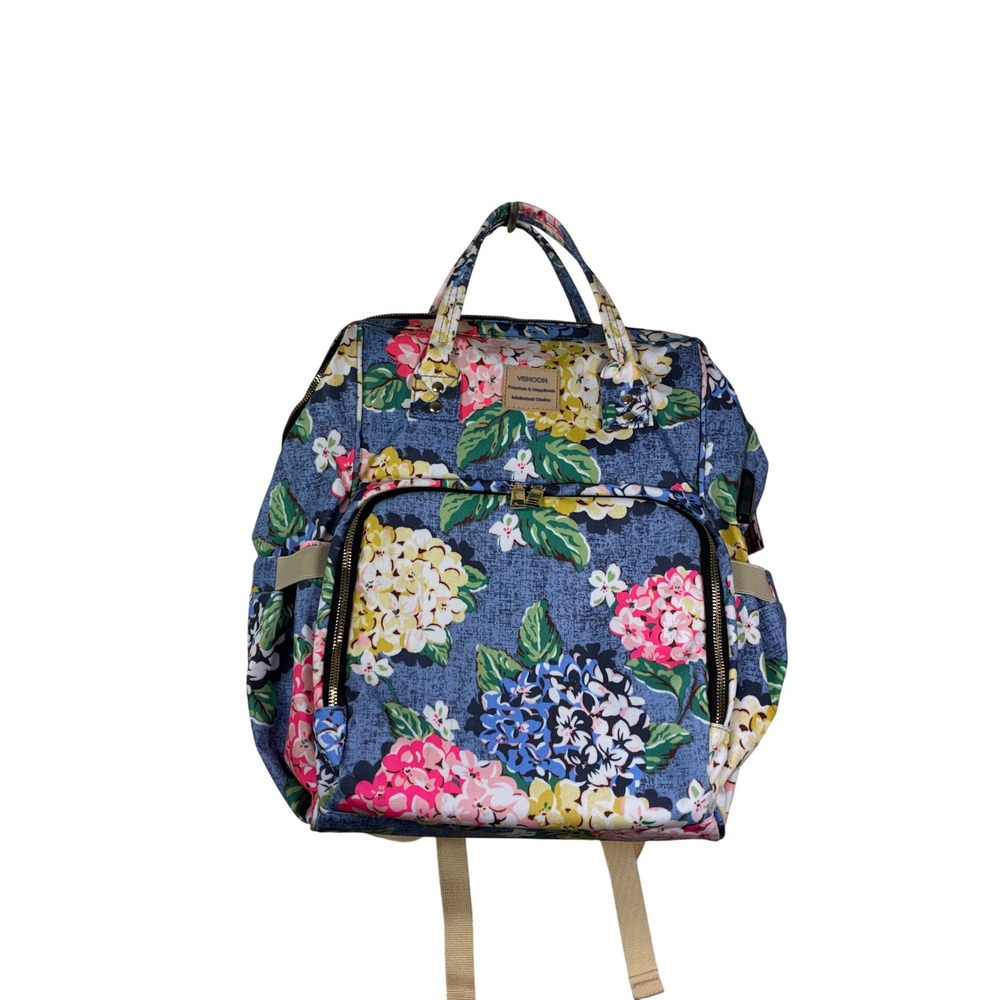 VSNoon Backpack Laptop bag Usb port Water resistant full featured floral utility